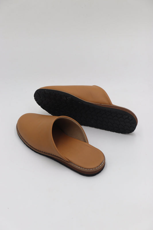 Men Leather Clog, Black Leather slippers Men, Moroccan leather babouche for men, Men handmade leather slippers, Brown leather Babouche men