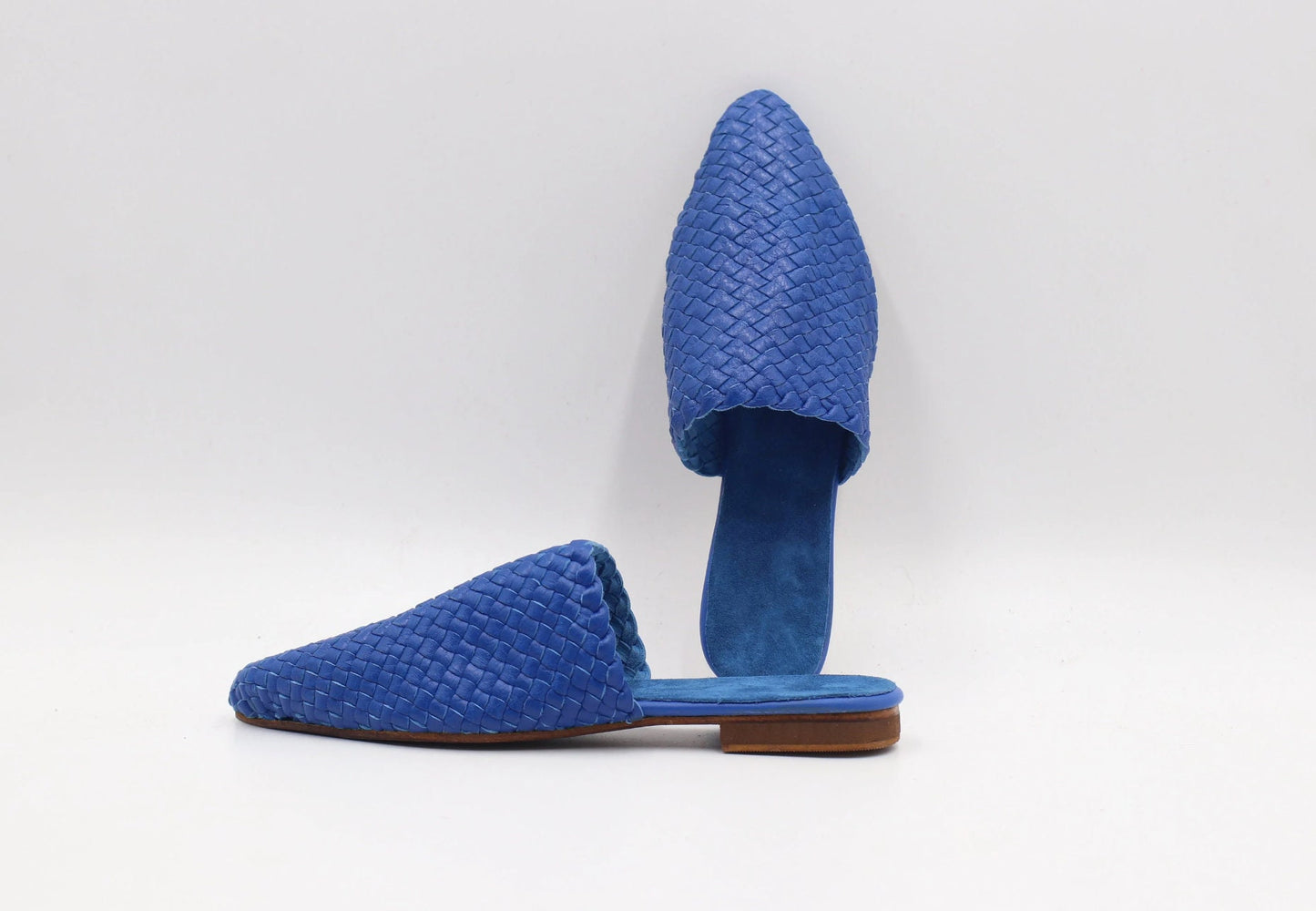 Braided leather Mules, Leather Mules for women, Moroccan Genuine Leather Babouche, Premium Handmade Babouche, braided leather Slippers woman