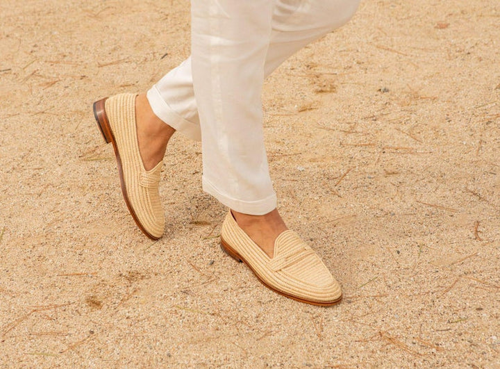 Men’s Handmade Raffia Loafers