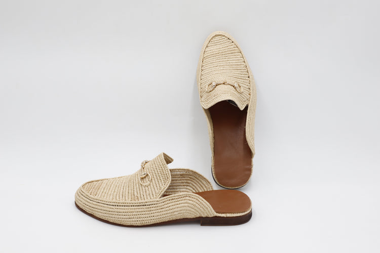 Men's Raffia Mules