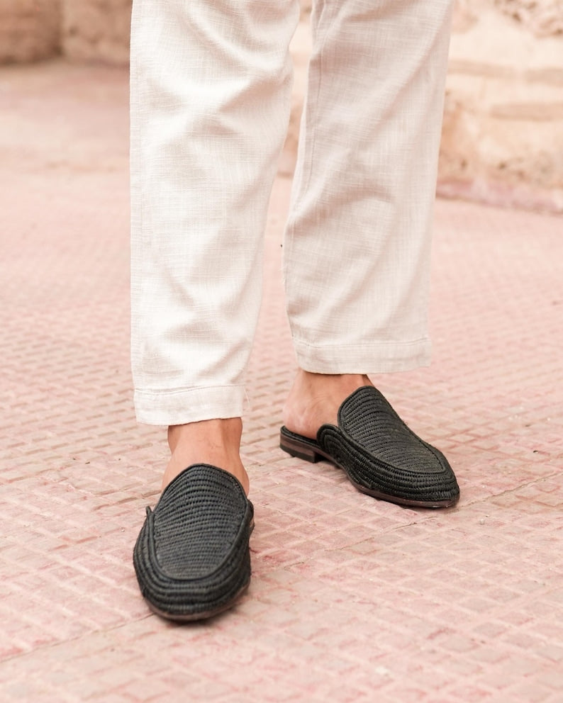 Men’s Breathable Raffia Dress Shoes