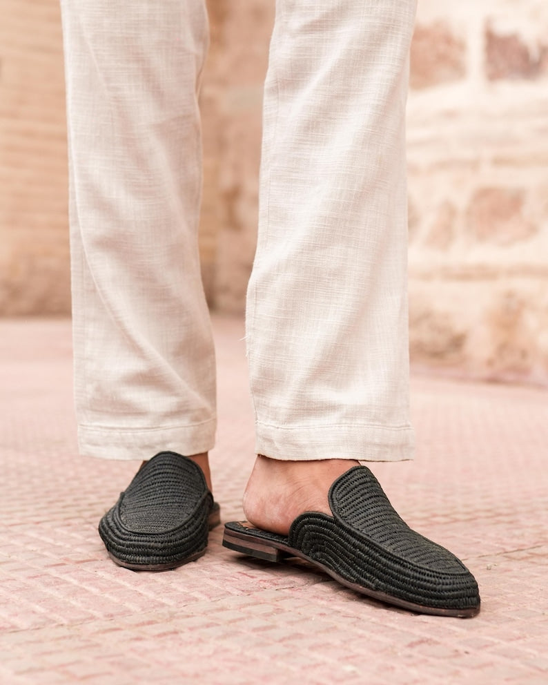 Men’s Breathable Raffia Dress Shoes