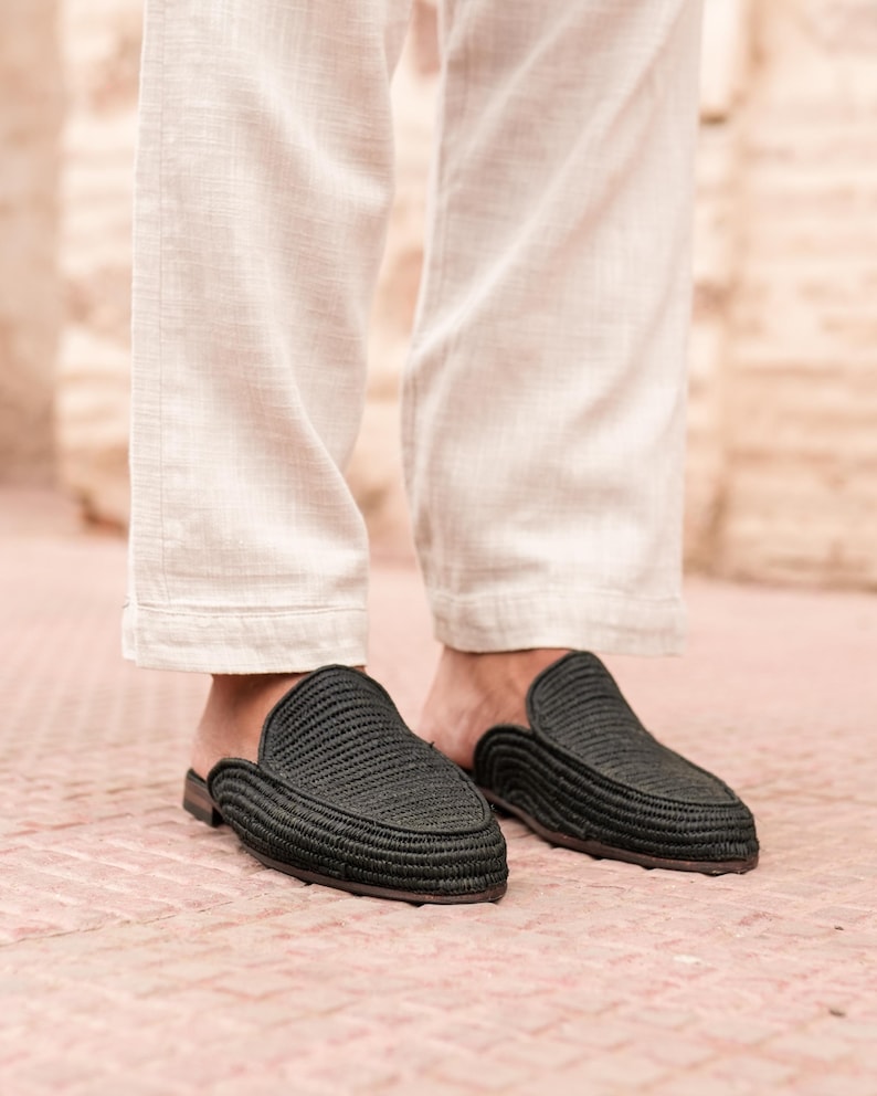Men’s Breathable Raffia Dress Shoes