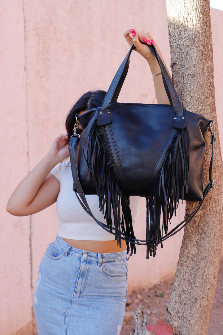 Fringed Boho Crossbody Bag