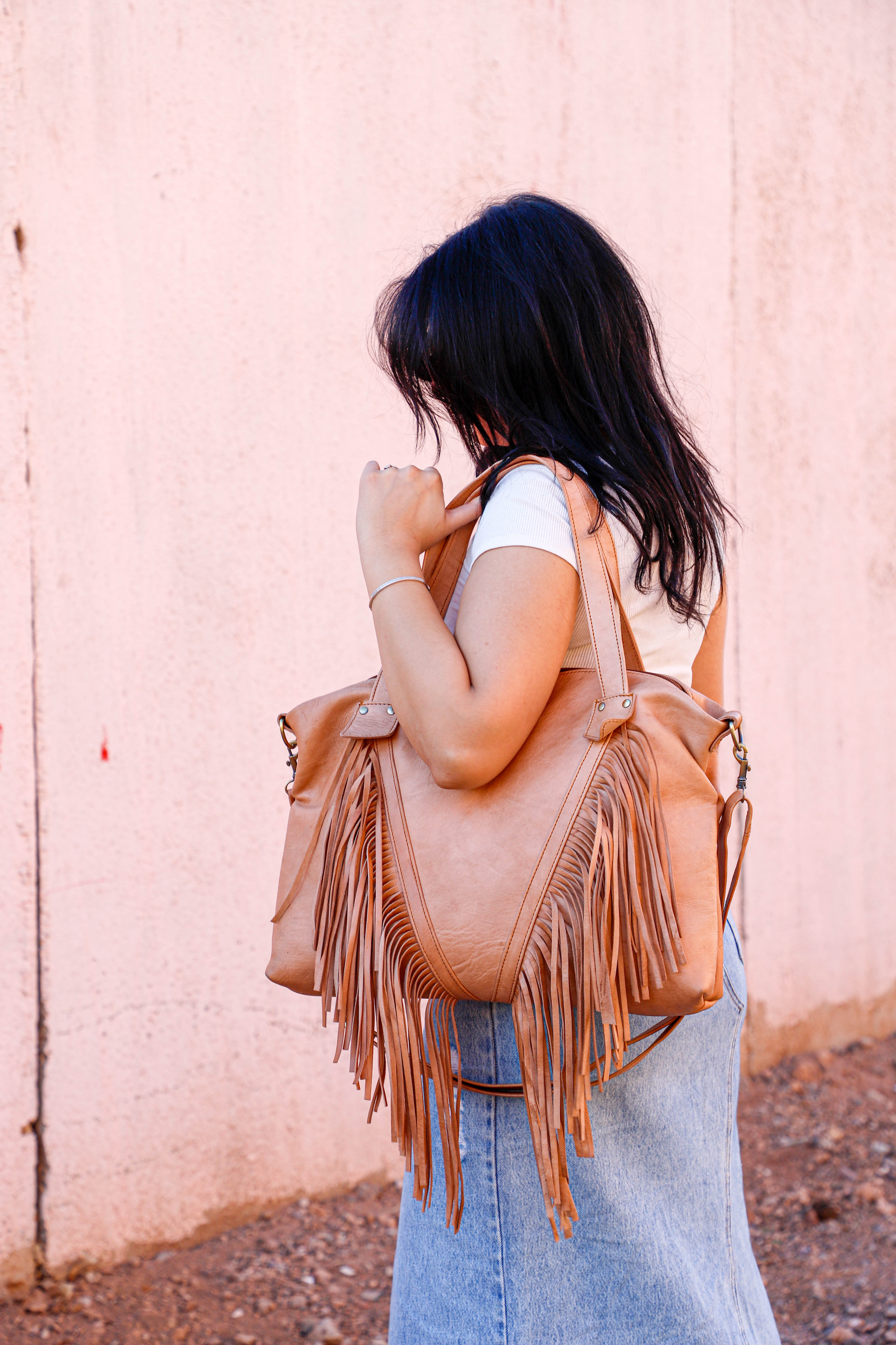 Boho Crossbody Leather Bag
