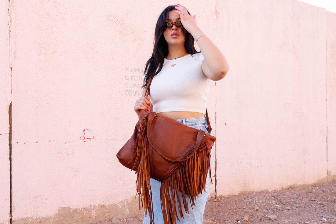 Boho Crossbody Leather Bag