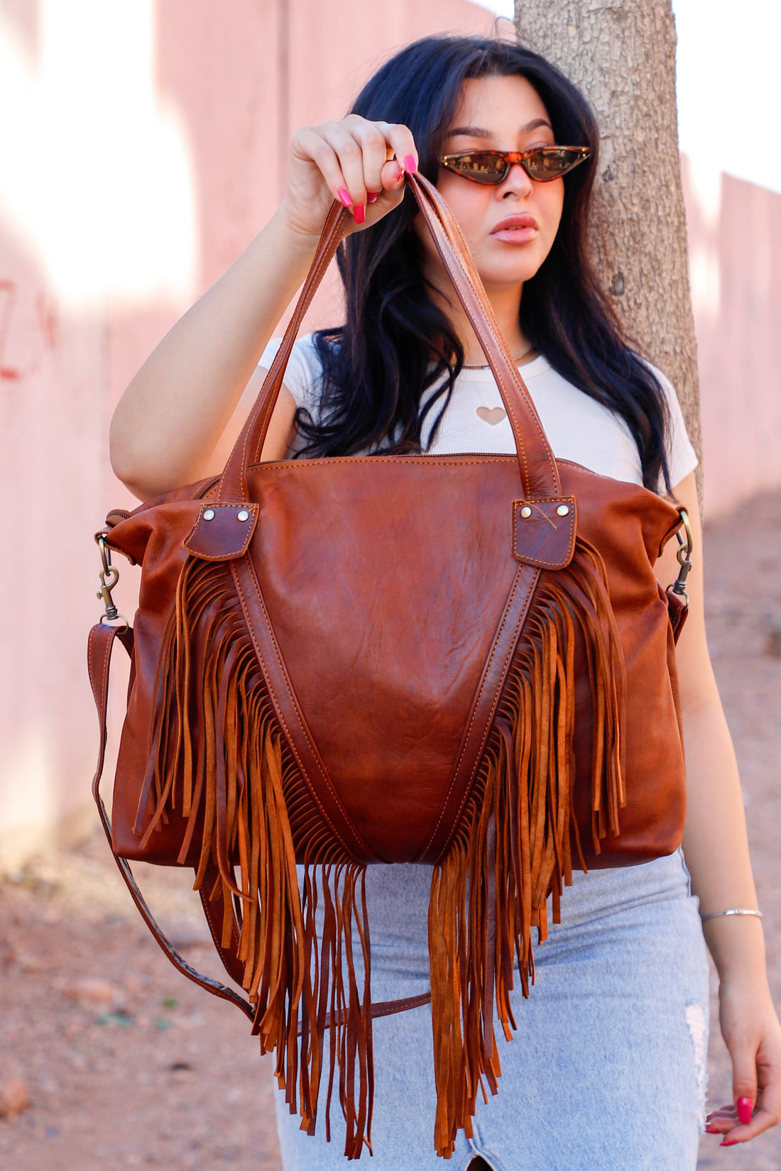 Boho Crossbody Leather Bag
