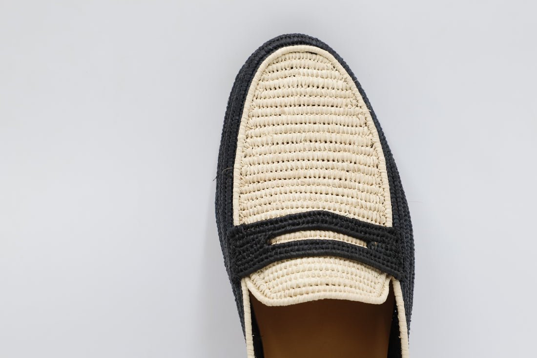 Eco-friendly raffia mules for men perfect for beach and resort wear

