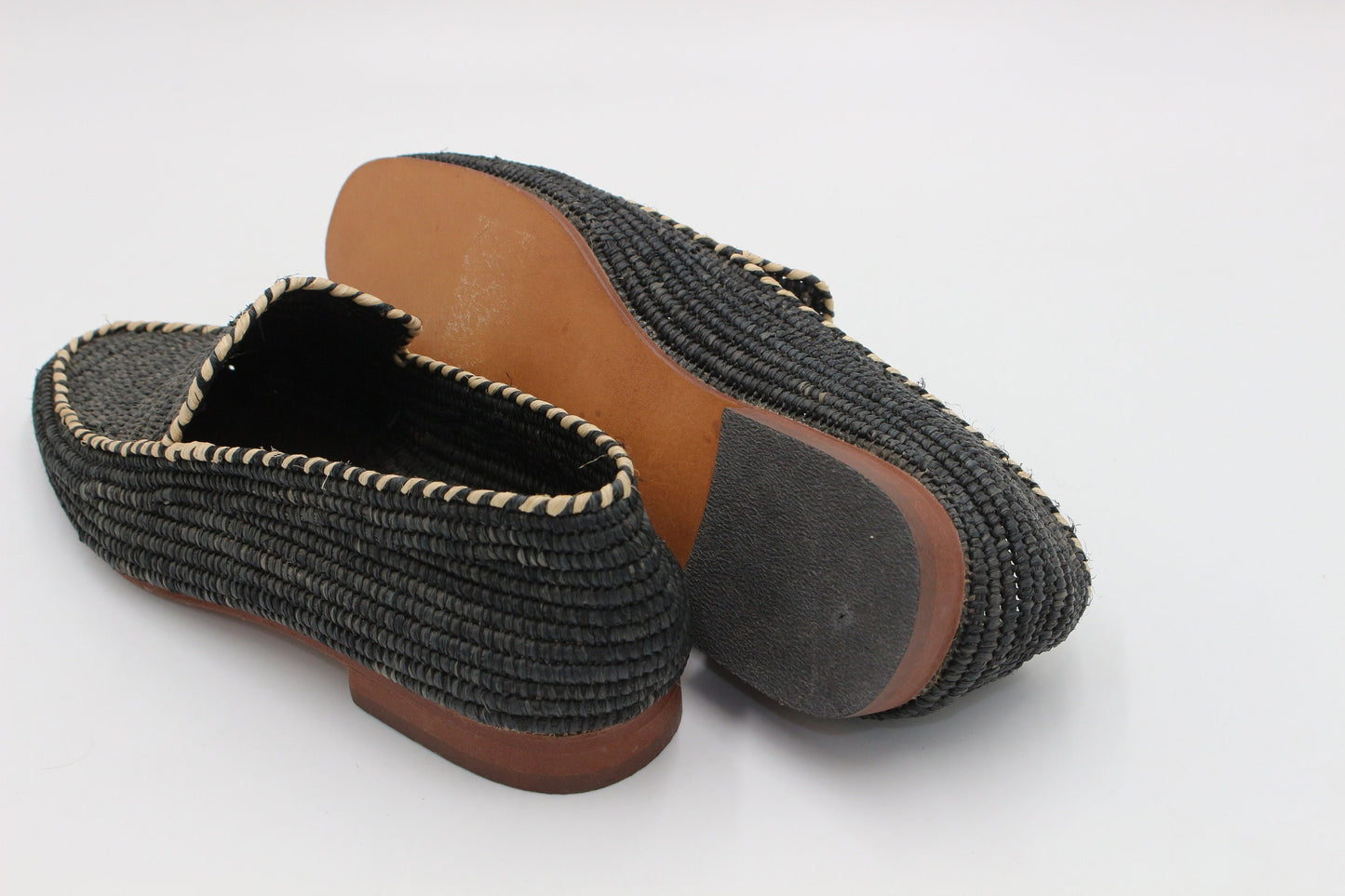 Moroccan Raffia shoes for men, Raffia shoes for men, loafer raffia for men, gift for him, handmade raffia shoes, oxford raffia mules for men