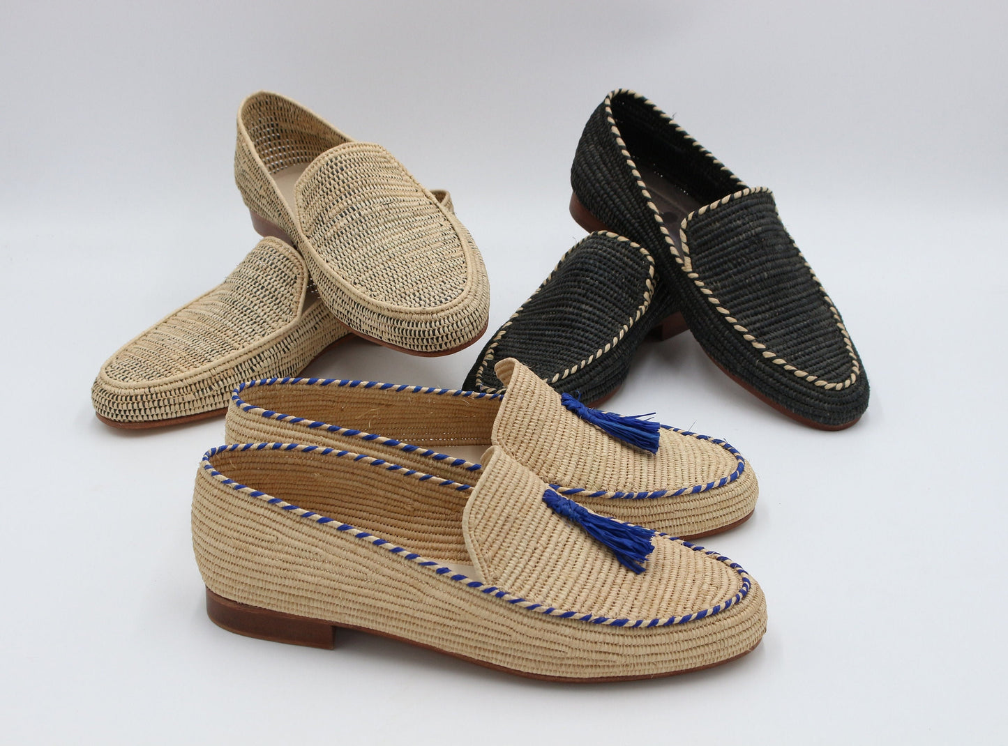 Moroccan Raffia shoes for men, Raffia shoes for men, loafer raffia for men, gift for him, handmade raffia shoes, oxford raffia mules for men