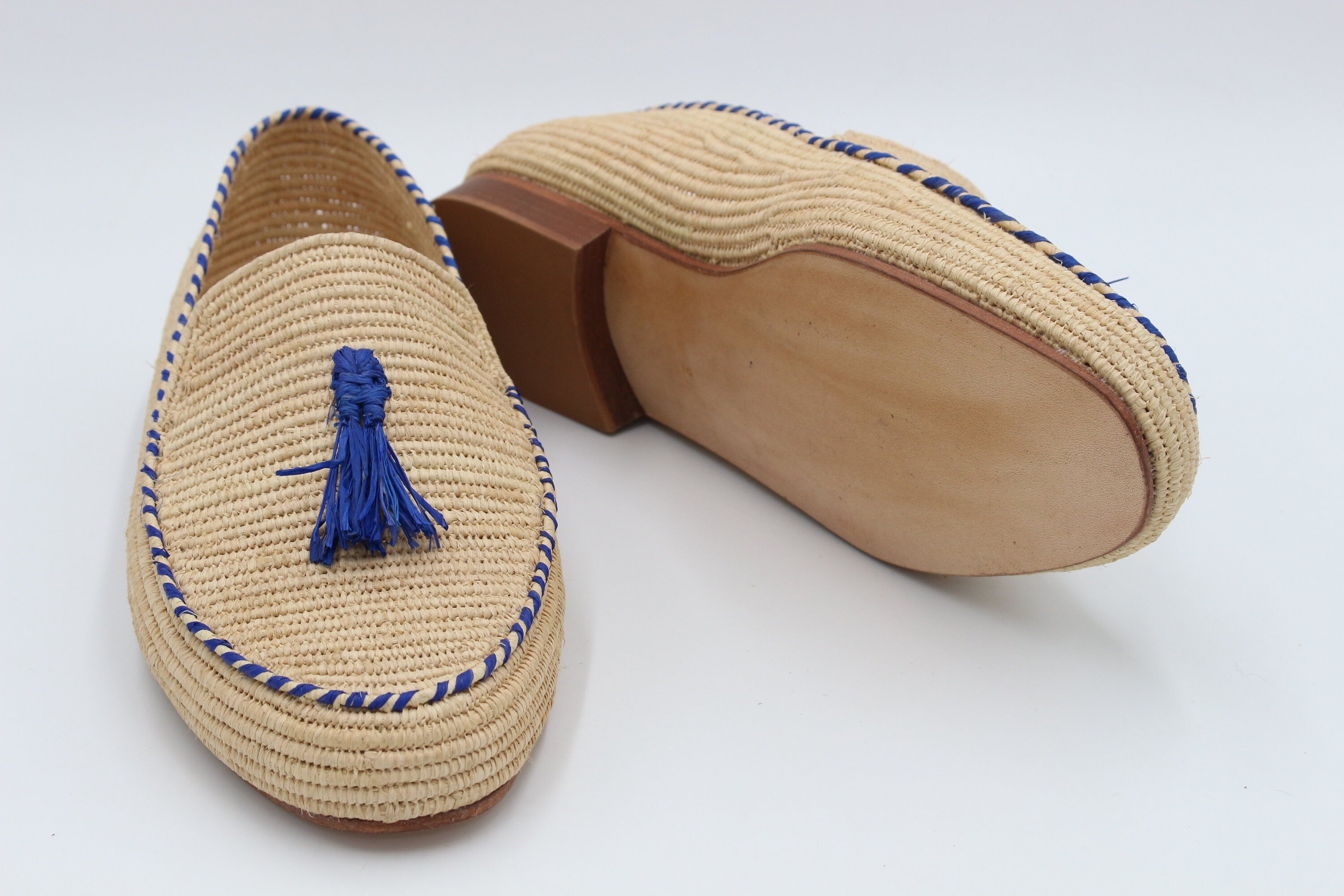Raffia shoes for men, Moroccan raffia shoes, Raffia shoes for men, loafer raffia for men, vegan loafer shoes raffia, handmade raffia shoes