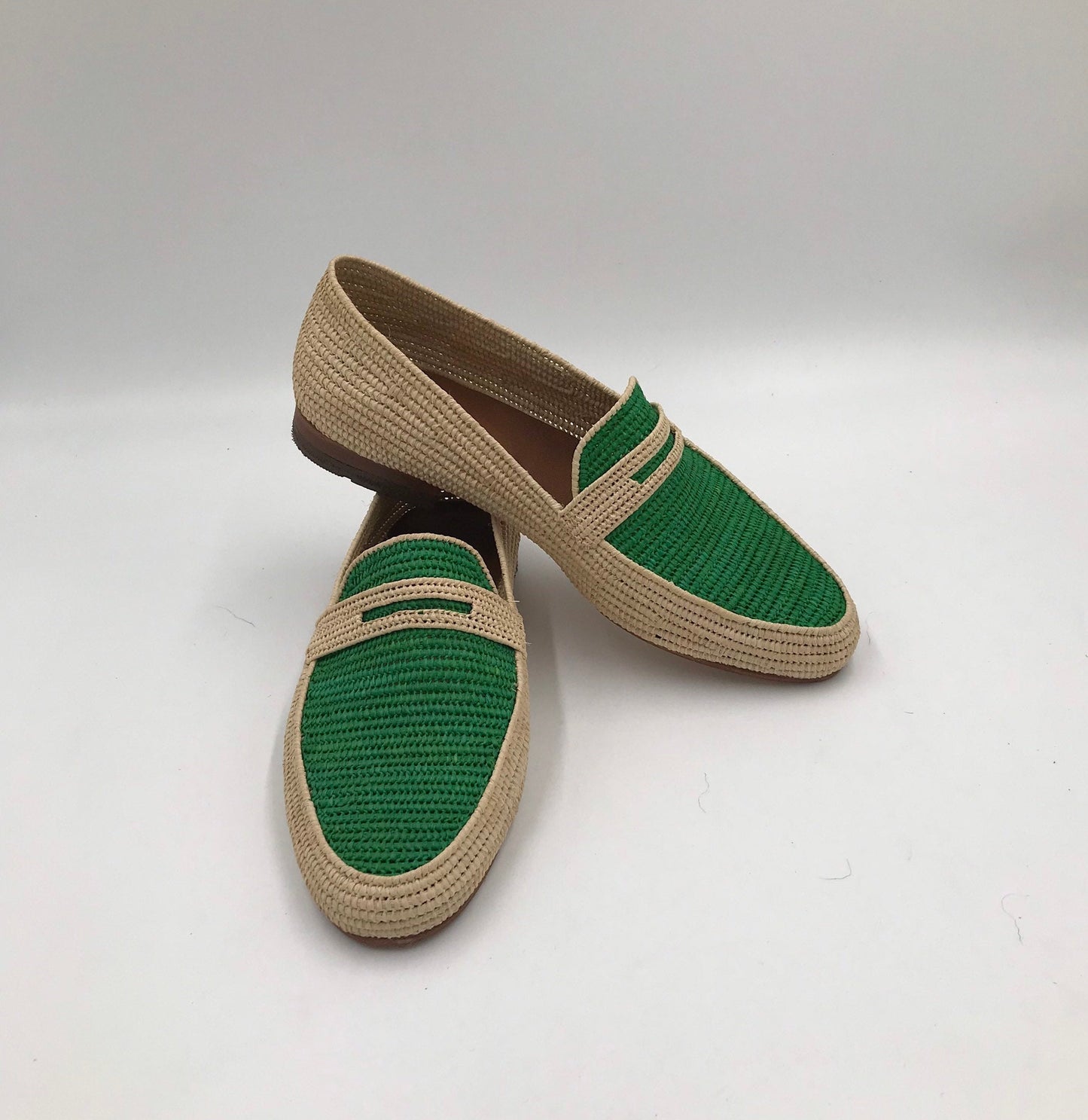 Vegan raffia shoes, Moroccan handmade moccasin, raffia moccasins , Raffia shoes for men, vegan loafer shoes raffia, Men's raffia mules