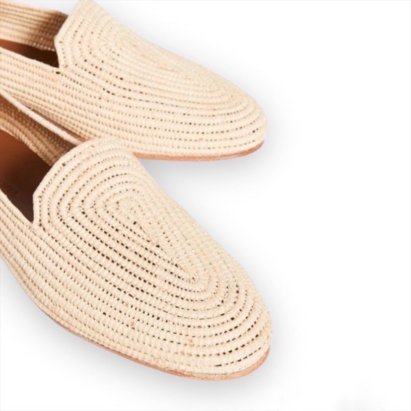 Wedding raffia shoes for women, vegan Raffia shoes for Women, Women's raffia shoes, Moroccan raffia shoes for women, raffia mules for women