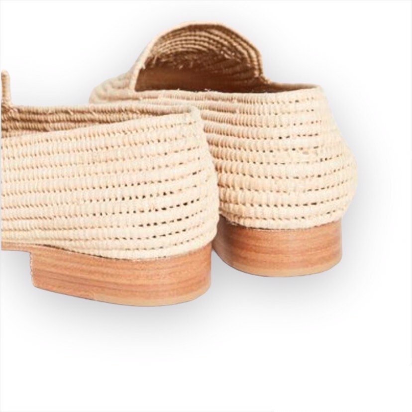 Wedding raffia shoes for women, vegan Raffia shoes for Women, Women's raffia shoes, Moroccan raffia shoes for women, raffia mules for women