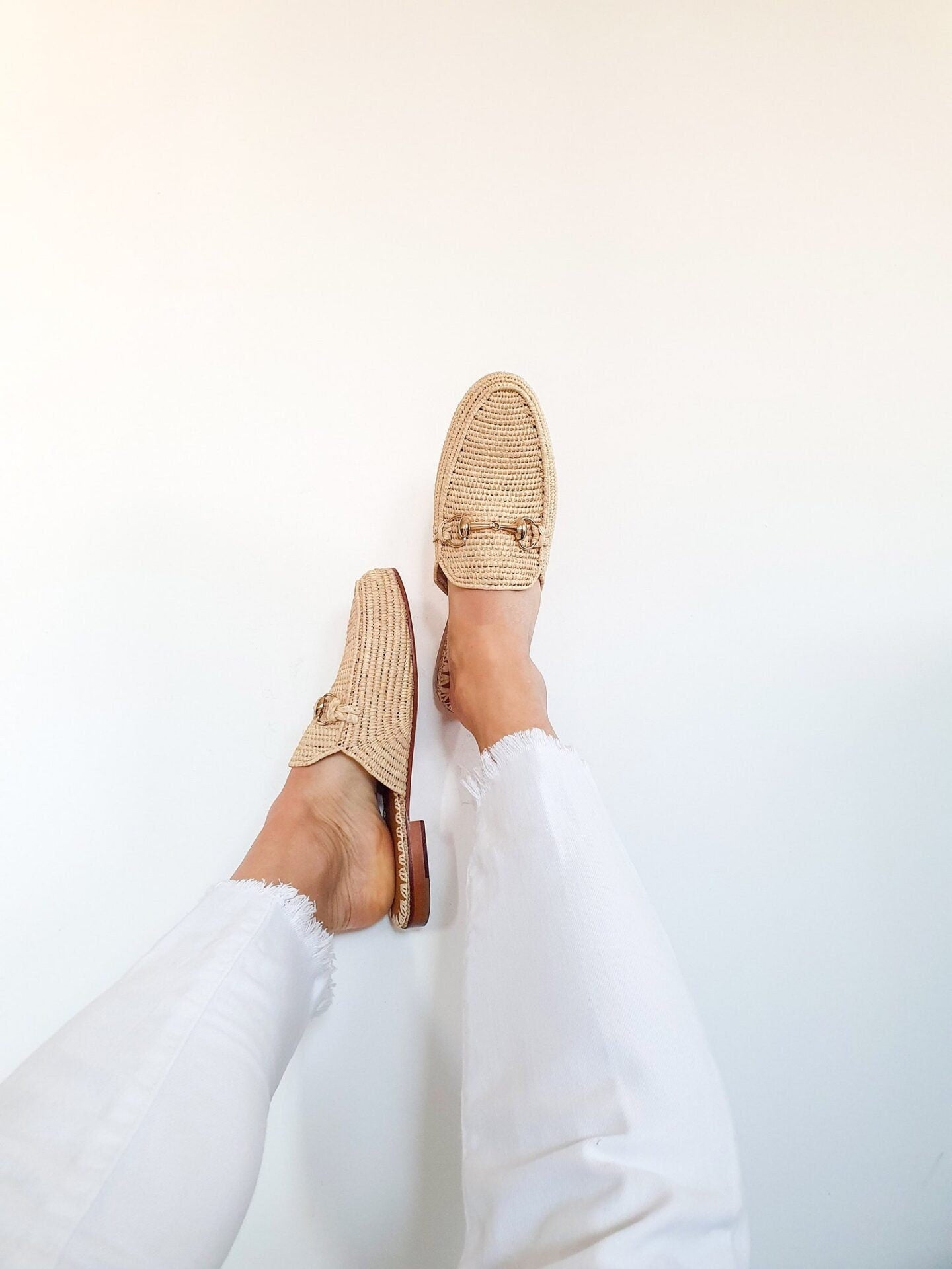 Raffia Mules for women, Vegan raffia mules for women, Raffia mules for women, women raffia slippers, handmade raffia shoes, raffia mules