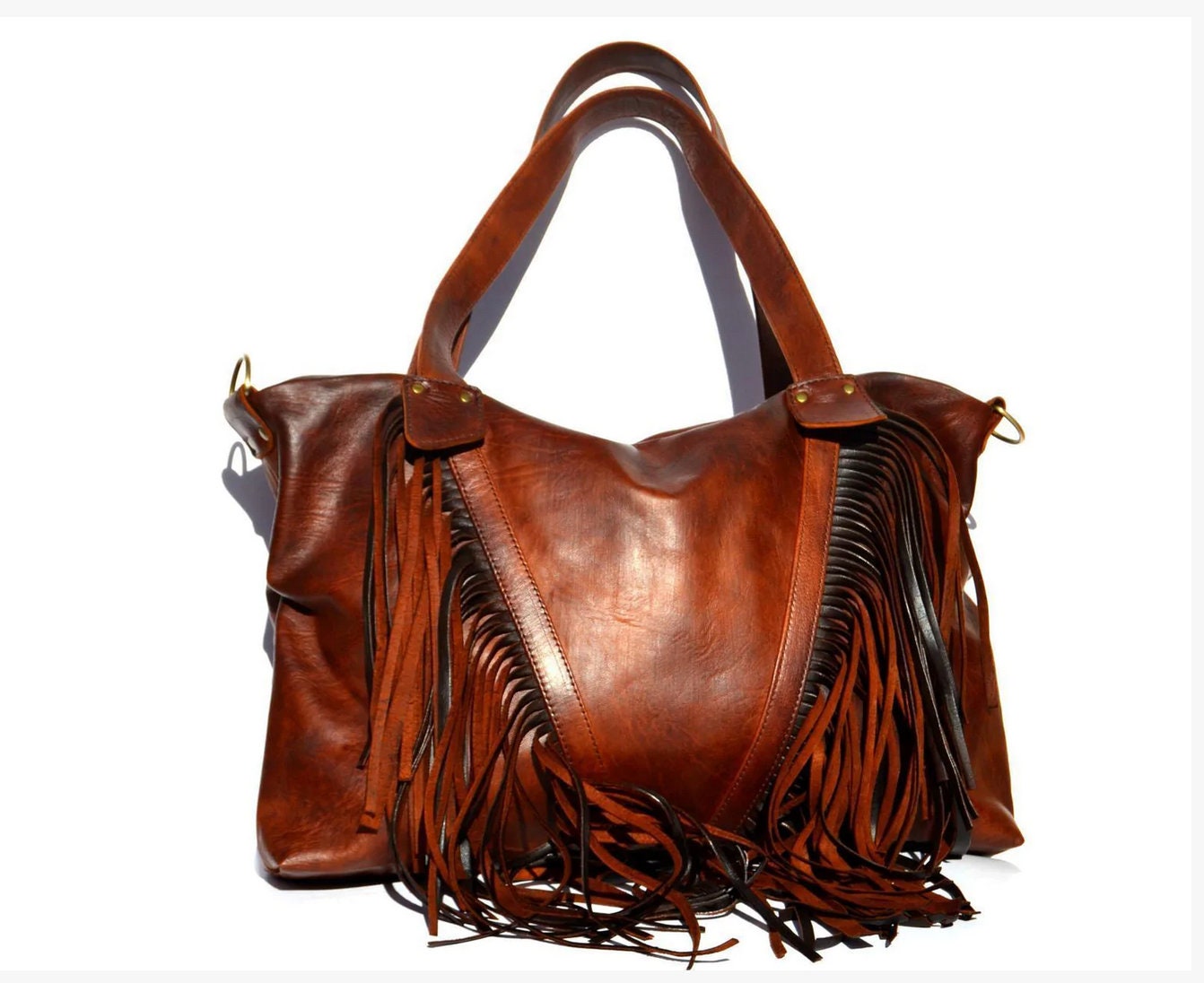 Moroccan Fringed tote bag, Fringe western purse, Leather Fringe Bag, Boho cowgirl bag, fringed boho crossbody, leather handbag with fringe