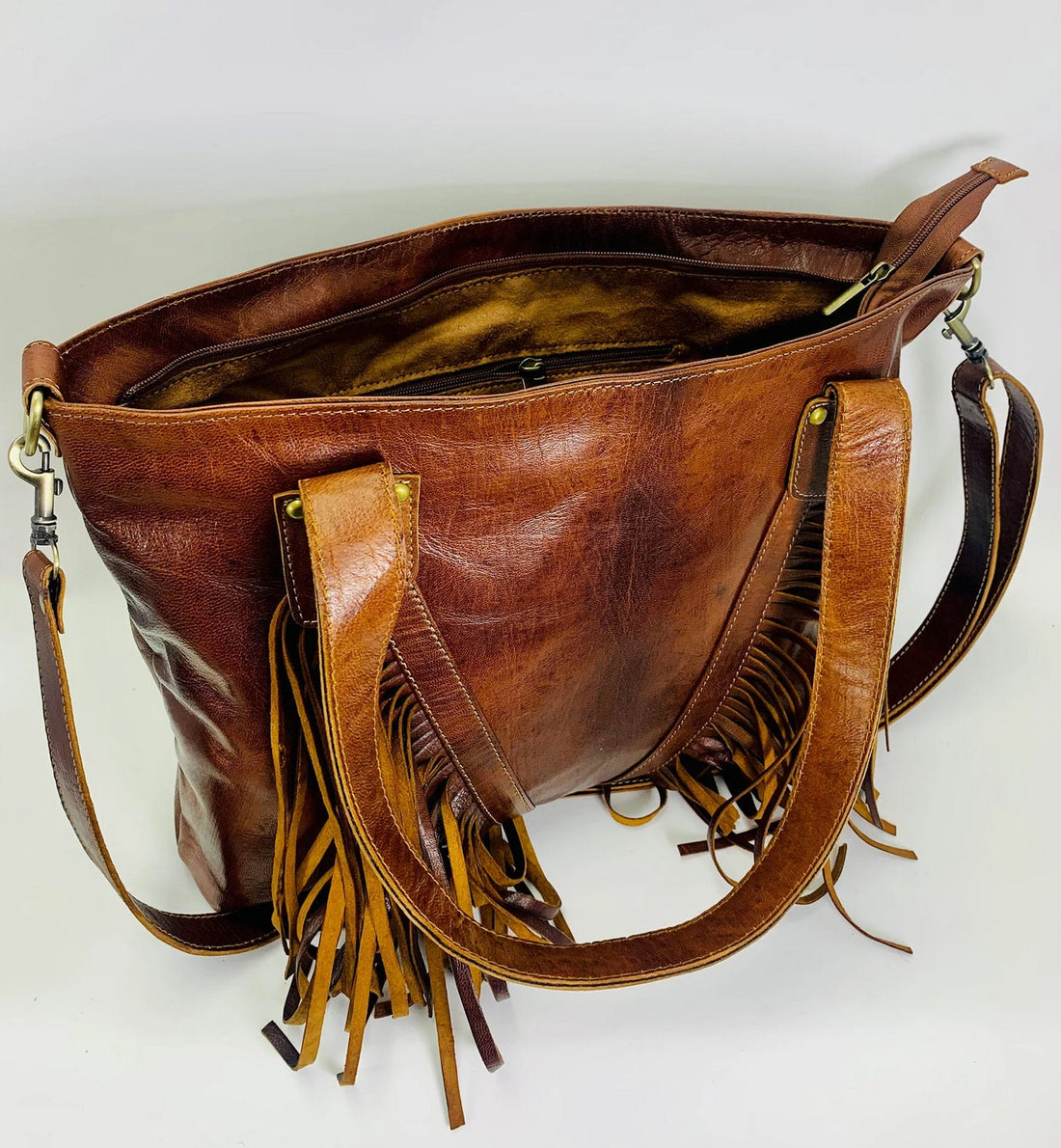 Fringed tote bag, Leather Fringe purse, Fringe western purse, Boho cowgirl bag, fringr boho crossbody bag, leather handbag with fringe