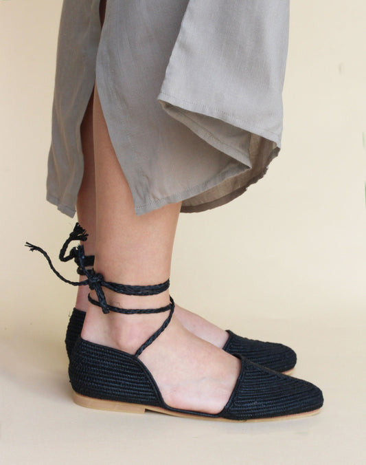 Black raffia mule for women, black Raffia shoes Women, Women summer raffia shoe, raffia mules, raffia oxford, blackraffia slippers for women