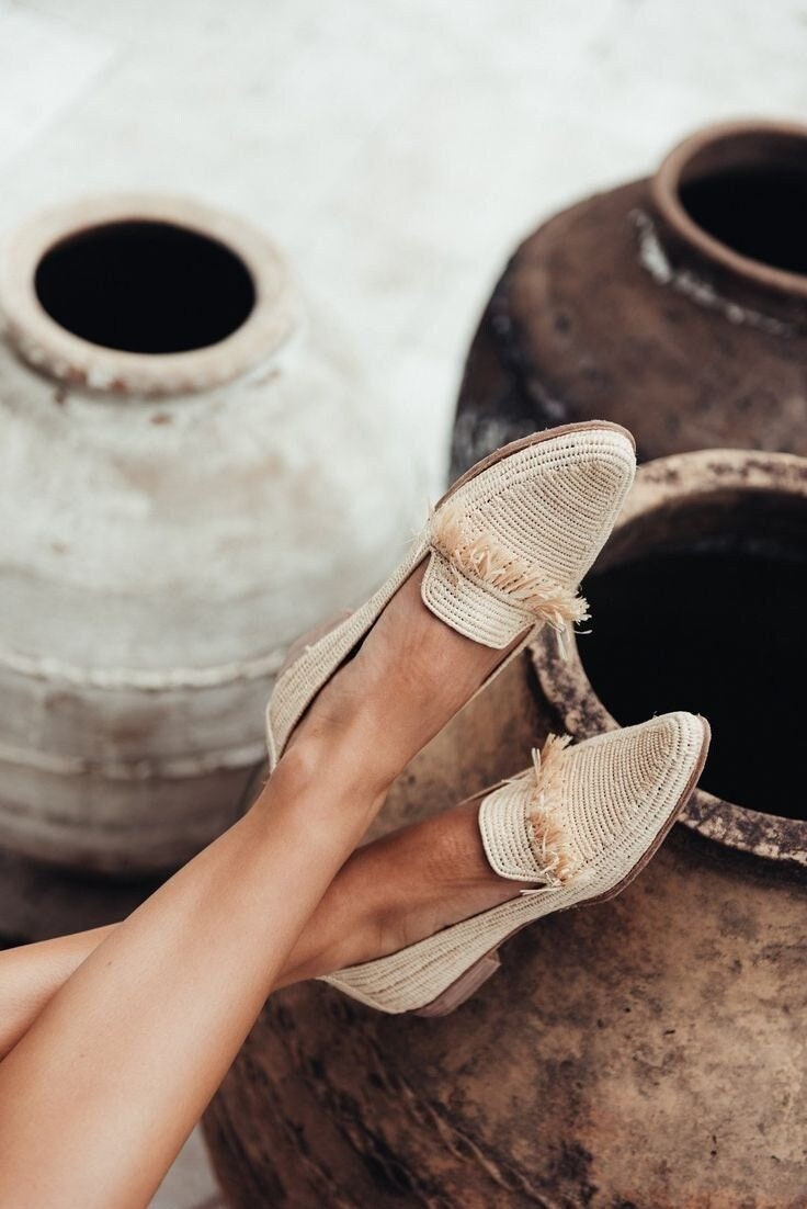 Moroccan raffia shoes women, Raffia Mocasins shoes, Raffia shoes for women, loafer shoes raffia, handmade raffia shoes, raffia mules women