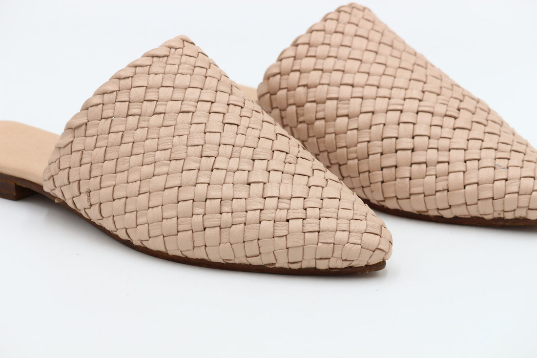 Black Braided leather Mules, Leather Mules for women, Moroccan Genuine Leather Babouche, Premium Handmade Babouche, braided leather Slippers